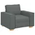 Sofa fotelja tamno siva 100x78x84 cm tkanina