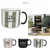 shumee Elegantna skodelica Bistrot 450 ml črne barve
