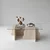 HANAH HOME Sto za dnevnu sobu Canyon Travertine Transparent
