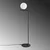 Opviq Podna lampa Luminar-14180, 37x30x140 cm, IP20, Crna