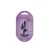 Ouch! Smooth Silicone Anal Plug Large Metallic Purple