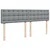 Vidaxl Box spring postelja z vzmetnico svetlo siva 200x200 cm blago