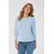 Kaffe Bluza KATio modra/svetlo modra