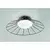 SIRU - plafonsko svetlo SUNRISE 1xGX53/10W/230V braon/belo venecijansko staklo