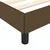 Vidaxl Posteljni okvir brez vzmetnice temno rjava 120x190 cm blago