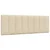 shumee vidaXL Vzglavna stranica krem 140 cm blago