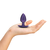 Ouch! Smooth Silicone Anal Plug Medium Metallic Purple
