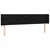LED uzglavlje crno 183x16x78/88 cm od tkanine