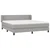 Vidaxl Box spring postelja z vzmetnico svetlo siva 180x200 cm blago