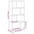 Regal za knjige boja starog drva 60x20x120,5 cm konstruirano drvo