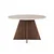 HANAH HOME Trpezarijski sto Virella Travertine Venezia Walnut