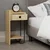 Hanah Home Noćni ormarić Sirius 32x61x30cm Hrast