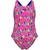 Arena party swimsuit pro back pink/multi 116cm