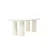 Venture Design Jedilna miza 220x110x75 cm bela
