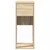 Tower stalak za računalo s ladicom boja hrasta 30x44x74 cm