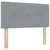 Postelja boxspring z vzmetnico Svetlo siva 90 x 190 cm Blago