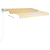 Tenda na automatsko uvlačenje 300 x 250 cm žuto-bijela