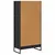 Ormarić za knjige Crni hrast 60 x 30 x 121 cm Konstruirano drvo
