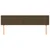 Vidaxl Posteljno vzglavje temno rjava 200x5x78/88 cm blago