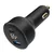 TA-UC-AC2PD65LCD-CAR-01 Gembird 2-port USB brzi punjac za auto, Type-C PD, LCD, 65W, black