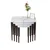 Hanah Home set od 4 umetnutih stočića Lyon, beli / orah