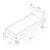 Hanah Home Ram za krevet Samira, 124x122x200 cm, Sivi