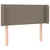 Vidaxl LED posteljno vzglavje taupe 93x16x78/88 cm blago