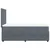 Vidaxl Box spring postelja z vzmetnico temno siva 80x200 cm žamet