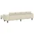 Sofa Krema 250 x 188 x 76 cm Kordura tekstil