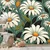 Tapeta retro marjetice z listi - 490x330