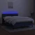 Vidaxl Box spring postelja z vzmetnico LED modra 140x190 cm blago