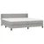 Vidaxl Box spring postelja z vzmetnico svetlo siva 200x200 cm blago