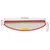 Prostirke za stepenice 30 kom 65x21x4 cm crvene poluokrugle velike