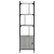 Regal za knjige s vratima boja hrasta 44,5x30x154,5 cm drveni