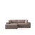 Atelier del Sofa Ugaona garnitura Pirlo 100x88x170cm Braon