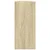 Organizator za stol boja hrasta 34,5 x 15,5 x 35,5 cm drveni