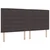 Vidaxl Postelja z vzmetnico z vzmetnico z LED Rjava 200 x 200 cm blago