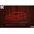 Black Cut 3D Lampa Svetlo plava