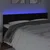LED uzglavlje crno 180x5x78/88 cm baršunasto
