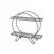 Aberto Design Polica Halka D2K, 35 x 33 x 10 cm, Crna