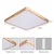 Brilagi - LED prigušiva svetiljka WOODLINE SQUARE LED/180W/230V hrast 100x100 cm + daljinski upravljač