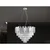 Kristalni luster na sajli PLAZA 9xE14/40W/230V, prečnik 60 cm, srebrne boje