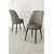 Hanah Home set trpezarijskih stolica Jaxe 6 kom, kapućino tkanina Babyface, crne metalne noge