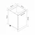 Hanah Home kuhinjski element Minar 4123, 50 cm, beli / dore