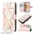 Maska na preklop Marble za Honor X5c/ X5c Plus geometry roze