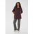 KAFFE CURVE Majica Jenna temno rjava