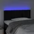 Vidaxl LED posteljno vzglavje črno 100x5x78/88 cm žamet