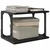 Držač za printer Crni hrast 41 x 28 x 33.5 cm Konstruirano drvo