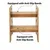 Step stool - crni, prirodni crni