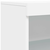 Komoda s LED svjetlima bijela 60,5x37x100 cm